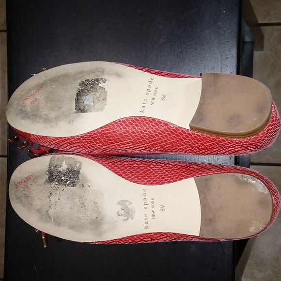 KATE SPADE WOMEN'S LEATHER FLATS SHOES SIZE 6 M - Picture 4 of 8